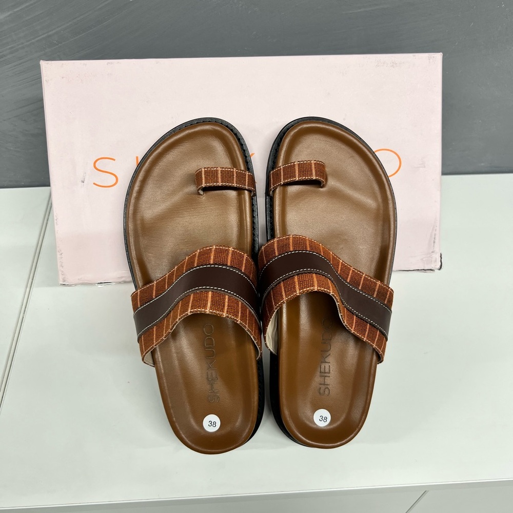 *NEW* Brown Shekudo Sandals